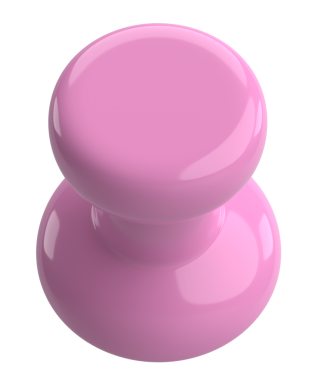 Pimi çek. Çizim iğnesi. Üç boyutlu pim. 3B illüstrasyon.