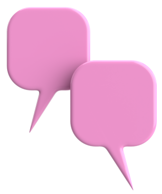 Konuşma balonu. Sohbet balonu. 3B illüstrasyon.