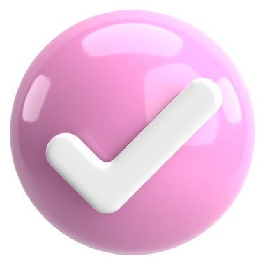 3 boyutlu onay kutusu. İşaretle. 3B illüstrasyon.