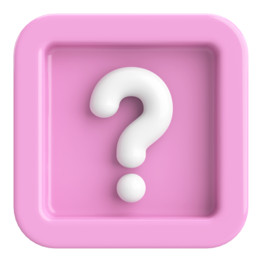 Soru işareti işareti. 3B illüstrasyon.