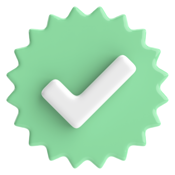 3 boyutlu onay kutusu. İşaretle. 3B illüstrasyon.