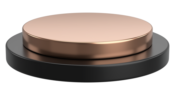 Ürün sergisi. Ürün podyumu. 3B illüstrasyon.