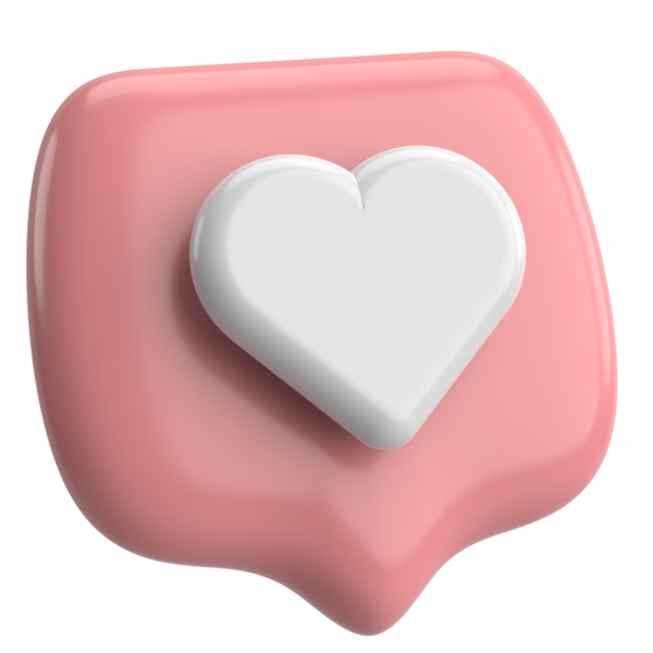 İkon gibi. Düğme gibi. 3B illüstrasyon.