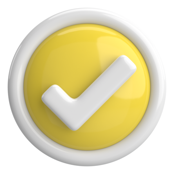 3 boyutlu onay kutusu. İşaretle. 3B illüstrasyon.