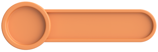 Üç boyutlu düğme. Boş tuş. 3B illüstrasyon.