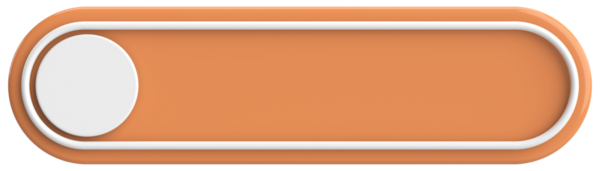 Üç boyutlu düğme. Boş tuş. 3B illüstrasyon.