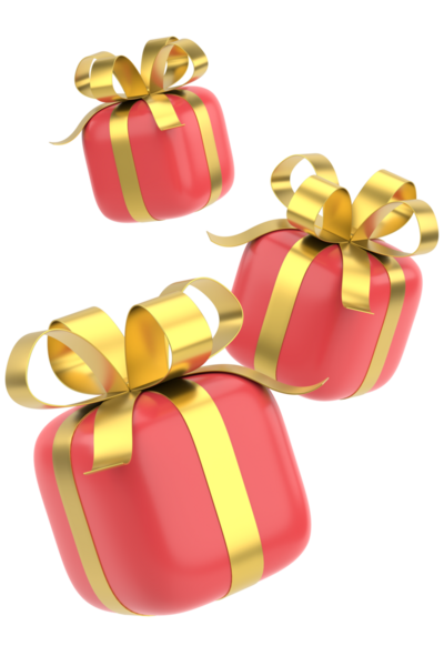 Üç boyutlu hediye kutusu. 3B illüstrasyon.