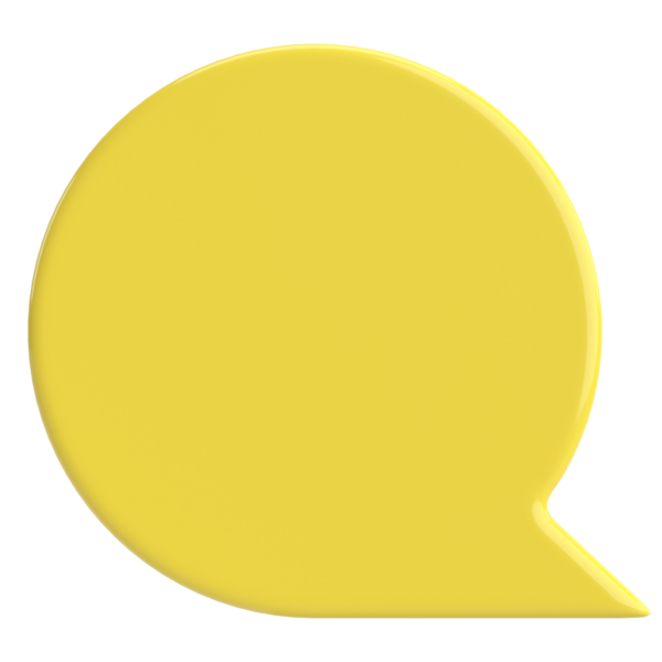 Konuşma balonu. Sohbet balonu. 3B illüstrasyon.