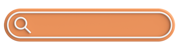 Arama alanı. Arama barı. 3B illüstrasyon.