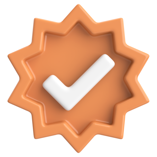 3 boyutlu onay kutusu. İşaretle. 3B illüstrasyon.