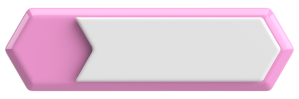 Üç boyutlu düğme. Boş tuş. 3B illüstrasyon.