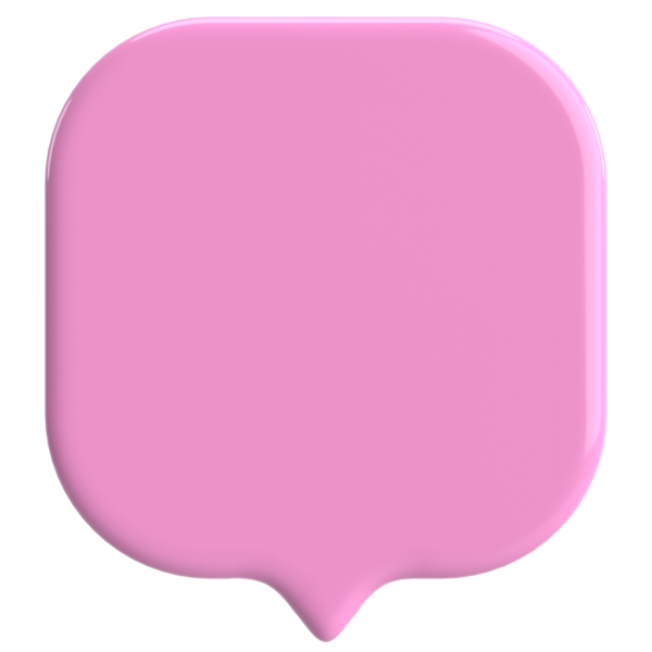 Konuşma balonu. Sohbet balonu. 3B illüstrasyon.