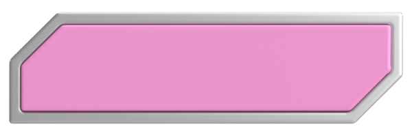 Üç boyutlu düğme. Boş tuş. 3B illüstrasyon.