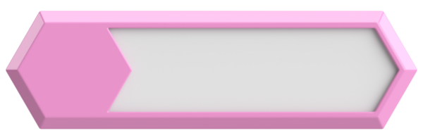 Üç boyutlu düğme. Boş tuş. 3B illüstrasyon.