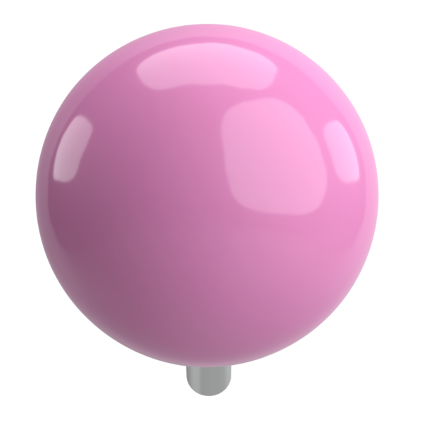 Pimi çek. Çizim iğnesi. Üç boyutlu pim. 3B illüstrasyon.