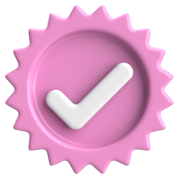 3 boyutlu onay kutusu. İşaretle. 3B illüstrasyon.