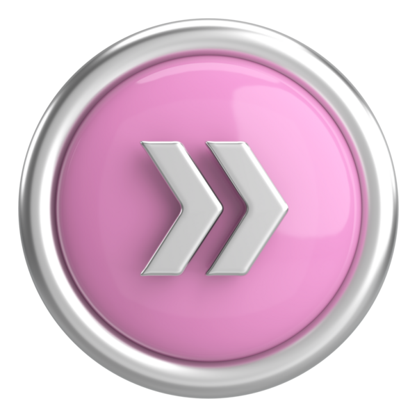 Sonraki düğme. Devam et düğmesi. 3B illüstrasyon.