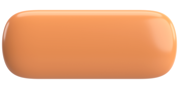 Üç boyutlu düğme. Boş tuş. 3B illüstrasyon.