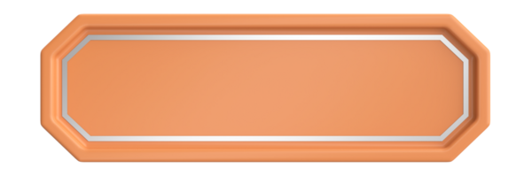 Üç boyutlu düğme. Boş tuş. 3B illüstrasyon.