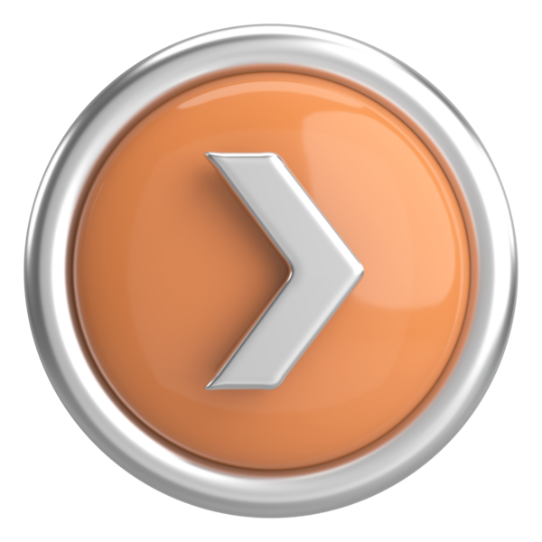 Sonraki düğme. Devam et düğmesi. 3B illüstrasyon.