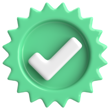 3 boyutlu onay kutusu. İşaretle. 3B illüstrasyon.