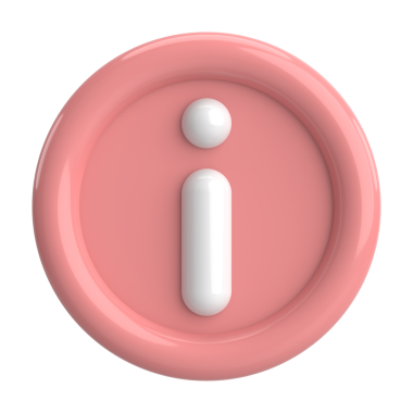 Üç boyutlu bilgi simgesi. 3B illüstrasyon.