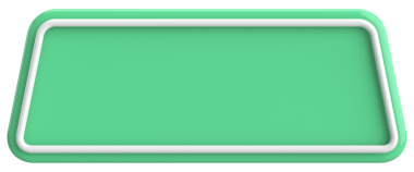 Üç boyutlu düğme. Boş tuş. 3B illüstrasyon.