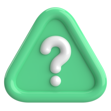 Soru işareti işareti. 3B illüstrasyon.