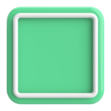 Üç boyutlu dikdörtgen düğme. Boş tuş. 3B illüstrasyon.