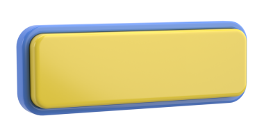 Üç boyutlu düğme. Boş tuş. 3B illüstrasyon.