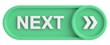 Sonraki düğme. Devam et düğmesi. 3B illüstrasyon.