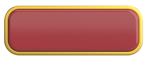 Üç boyutlu düğme. Boş tuş. 3B illüstrasyon.