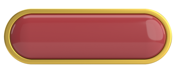 Üç boyutlu düğme. Boş tuş. 3B illüstrasyon.