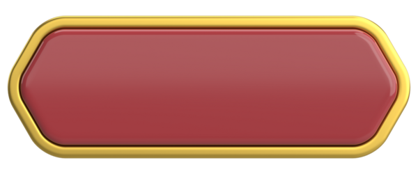 Üç boyutlu düğme. Boş tuş. 3B illüstrasyon.