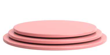 Ürün sergisi. Ürün podyumu. 3B illüstrasyon.