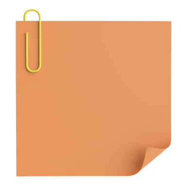 Üç boyutlu not defteri. Yapışkan bir not. 3B illüstrasyon.