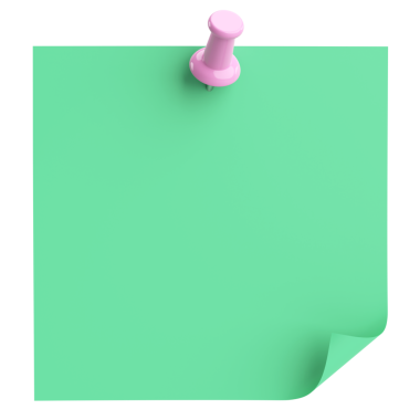 Üç boyutlu not defteri. Yapışkan bir not. 3B illüstrasyon.