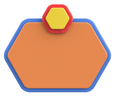Üç boyutlu uyarı kutusu. Boş mesaj kutusu. 3B illüstrasyon.
