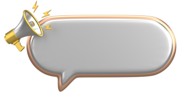 Üç boyutlu uyarı kutusu. 3B illüstrasyon.