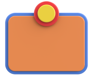 Üç boyutlu uyarı kutusu. Boş mesaj kutusu. 3B illüstrasyon.