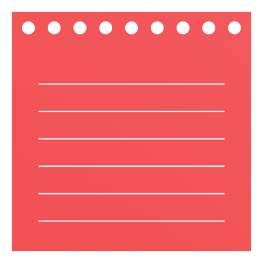 Üç boyutlu not kağıdı. 3B illüstrasyon.