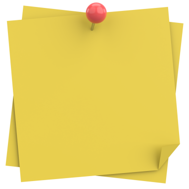 Üç boyutlu not defteri. Yapışkan bir not. 3B illüstrasyon.