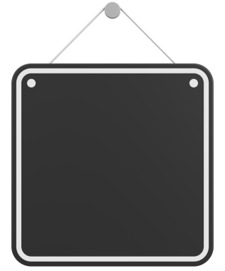 Boş Asılma İşareti. 3B Görüntü.