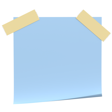 Üç boyutlu not defteri. Yapışkan bir not. 3B illüstrasyon.