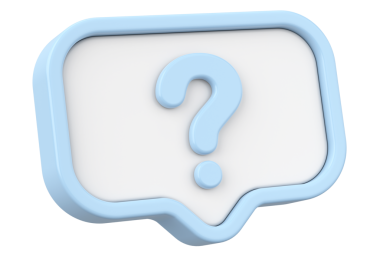 Soru işareti işareti. 3B illüstrasyon.