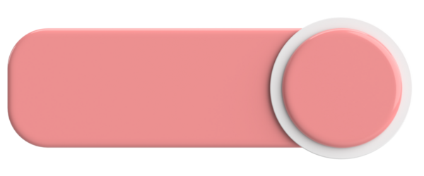 Üç boyutlu düğme. Boş tuş. 3B illüstrasyon.