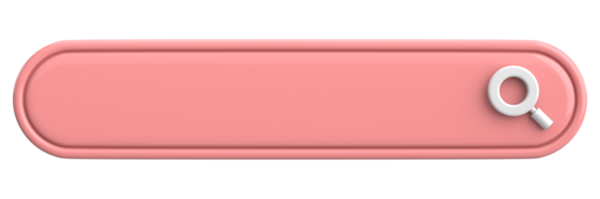 Arama alanı. Arama barı. 3B illüstrasyon.