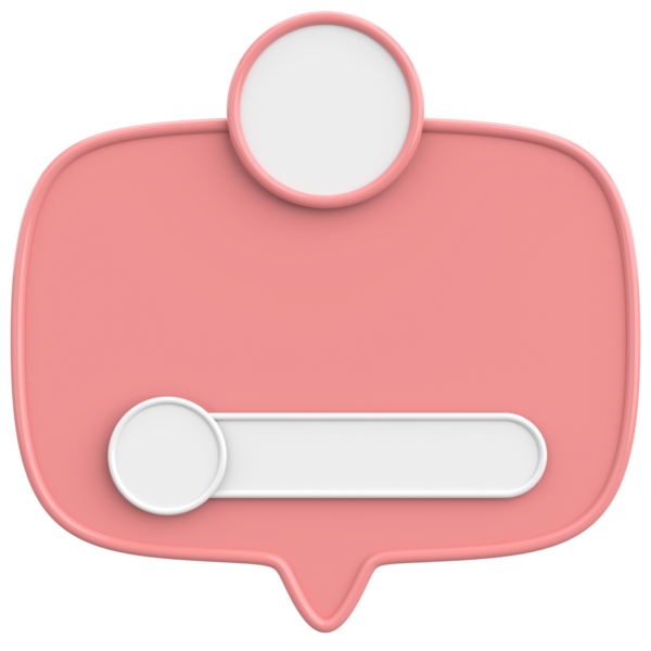 Profil kutusu. Sosyal medya profili. 3B illüstrasyon.