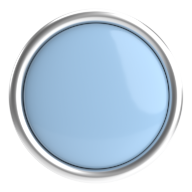 Üç boyutlu daire düğmesi. Boş tuş. 3B illüstrasyon.