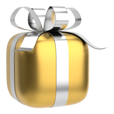 Üç boyutlu hediye kutusu. 3B illüstrasyon.